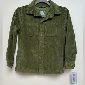 CAT AND JACK - Corduroy Shacket, Size S(6-7), 17” PTP, 21” S/H